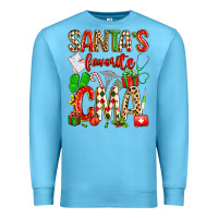 Ocean Blue santa's favorite cma Premium Sweatshirt - texasbilliewilder