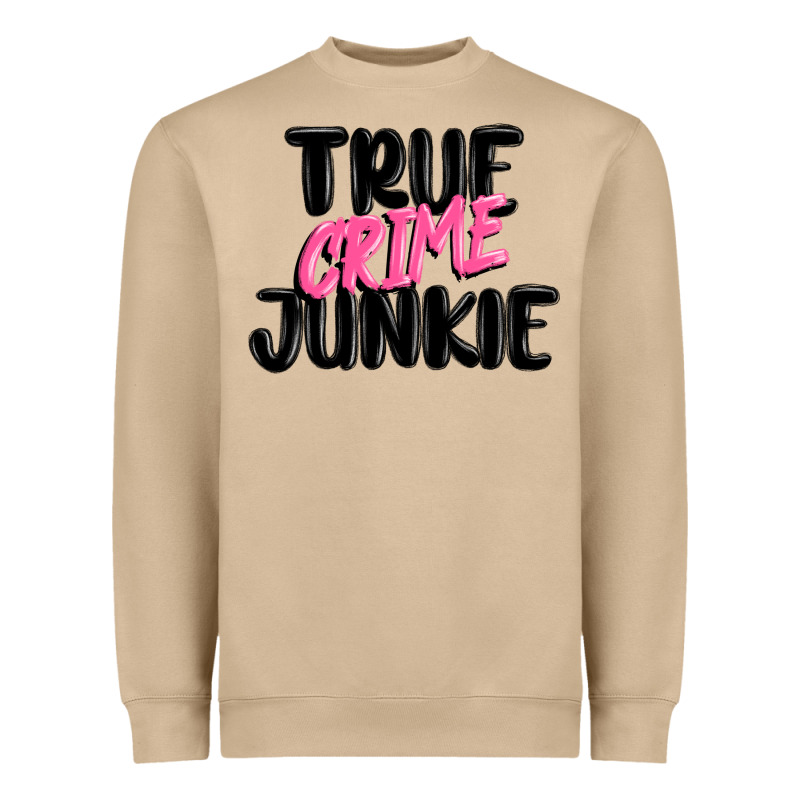True Crime Junkie Heavyweight Sweatshirt by MaliasSmallBusiness | Teevron