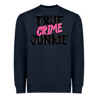 Navy true crime junkie Heavyweight Sweatshirt - MaliasSmallBusiness
