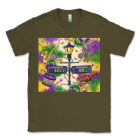 Army Green mardi gras street lights Classic Tee - MaliasSmallBusiness