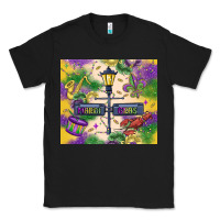 Black mardi gras street lights Classic Tee - MaliasSmallBusiness