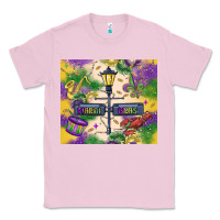 Bubblegum Pink mardi gras street lights Classic Tee - MaliasSmallBusiness