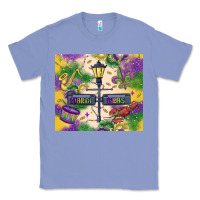 Colony Blue mardi gras street lights Classic Tee - MaliasSmallBusiness