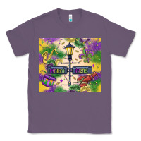 Lavender mardi gras street lights Classic Tee - MaliasSmallBusiness