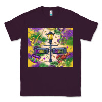 Plum mardi gras street lights Classic Tee - MaliasSmallBusiness