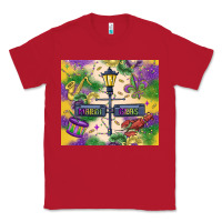 Red mardi gras street lights Classic Tee - MaliasSmallBusiness