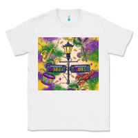 White mardi gras street lights Classic Tee - MaliasSmallBusiness
