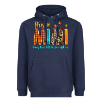 Navy This mimi loves her little pumpkins Heavyweight Hoodie - texasbilliewilder
