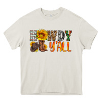Cream howdy y all Heavy Core Tee - HRA Design Shop