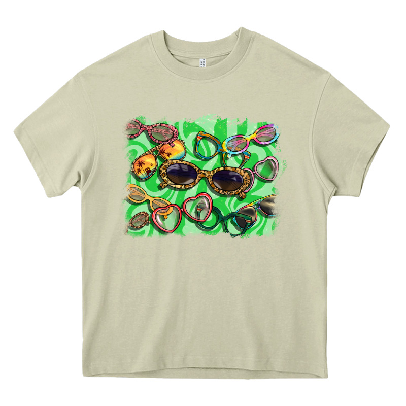 Sunglasses Background Heavy Core Tee by BarkalooDesign | Teevron