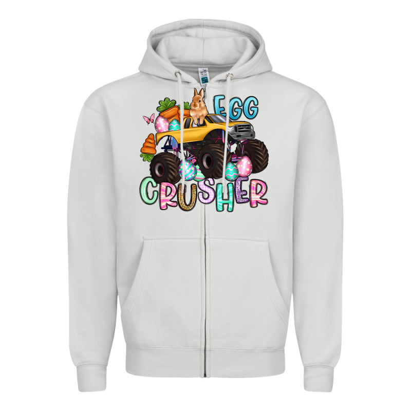Egg Crusher Monster Truck Easter Zipper Hoodie by Artiststas | Teevron