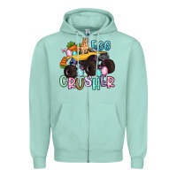 Seafoam egg crusher monster truck easter Zipper Hoodie - Artiststas