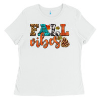 White fall vibes Ladies Tee - HRA Design Shop