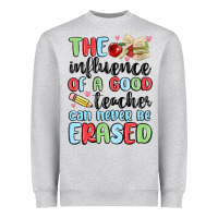 Heather Grey the influence of a good teacher can never be  eras Heavyweight Sweatshirt - MaliasSmallBusiness
