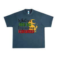 Midnight Navy whatever you do keep moving forward martin luther Urban Heavy Tee - MaliasSmallBusiness
