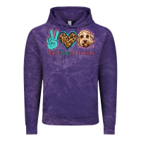 Cloud Purple peace love labradoodle Vintage Hoodie - Jasminsmagicworld