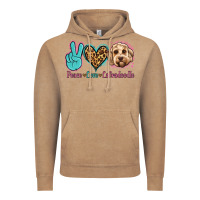 Vintage Coffee peace love labradoodle Vintage Hoodie - Jasminsmagicworld