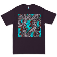 Plum turquoise lightning bolt seamless pattern Premium Tee - HRA Design Shop
