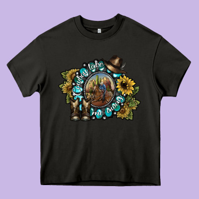 Cowboy Take Me Away 2 Heavy Core Tee Designed By Sublimationcraftshop
