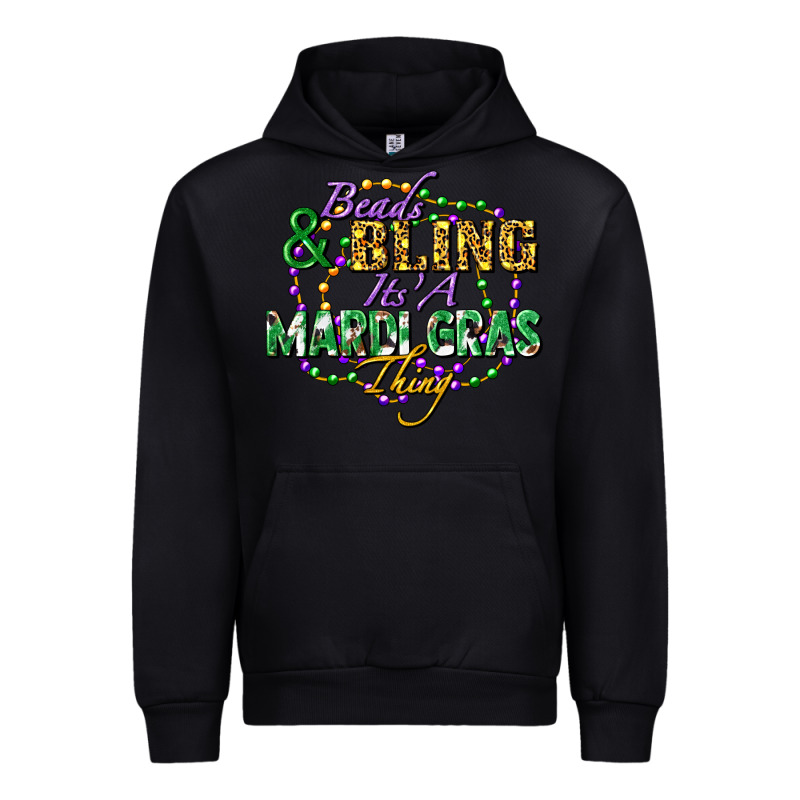 Beads And Bling It's' A Mardi Gras Thing Urban Hoodie by FaDigitalArtStudio | Teevron