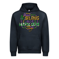 Navy Beads and bling it's' a Mardi Gras thing Urban Hoodie - FaDigitalArtStudio