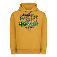 Pigment Peanut Butter Beads and bling it's' a Mardi Gras thing Urban Hoodie - FaDigitalArtStudio