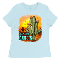 Baby Blue desert darlin' Ladies Tee - JahusDesignShop