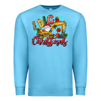 Ocean Blue i dig christmas Premium Sweatshirt - texasbilliewilder