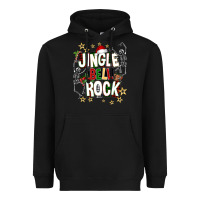 Black Jingle bell rock Heavyweight Hoodie - NancyCooperArtShop