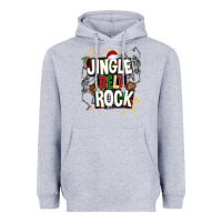 Heather Grey Jingle bell rock Heavyweight Hoodie - NancyCooperArtShop