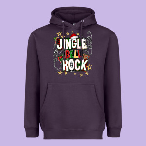 Jingle Bell Rock Heavyweight Hoodie Designed By Nancycooperartshop