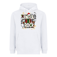 White Jingle bell rock Heavyweight Hoodie - NancyCooperArtShop