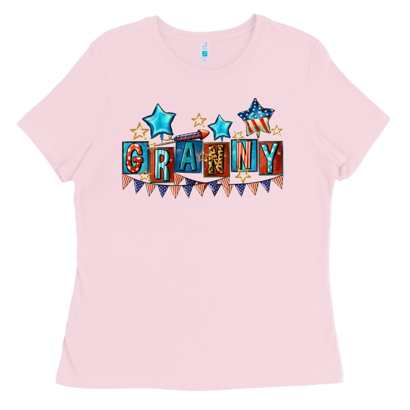 American Granny 4th Of July Ladies Tee by CowGirlArtShop | Teevron