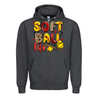 Smoke softball life Zipper Hoodie - Artiststas
