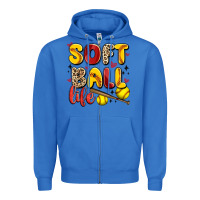 True Royal softball life Zipper Hoodie - Artiststas