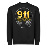 Black 911 dispatcher Heavyweight Sweatshirt - MaliasSmallBusiness