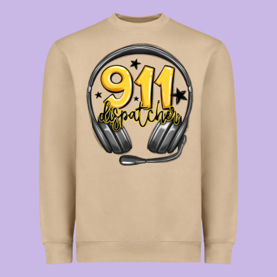 911 Dispatcher Heavyweight Sweatshirt Designed By Maliassmallbusiness