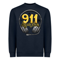 Navy 911 dispatcher Heavyweight Sweatshirt - MaliasSmallBusiness