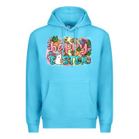 Ocean Blue Happy Easter Day Premium Hoodie - HowdyJamesFarm