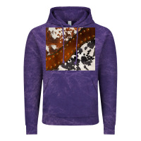 Cloud Purple cowhide leather Vintage Hoodie - BarkalooDesign