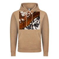 Vintage Coffee cowhide leather Vintage Hoodie - BarkalooDesign