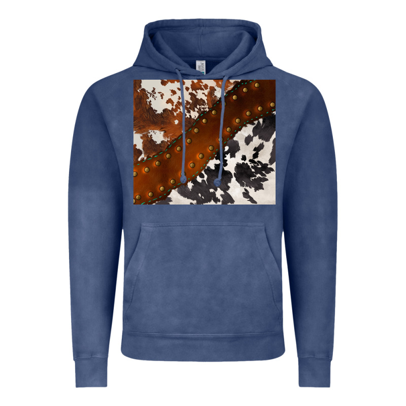 Cowhide Leather Vintage Hoodie by BarkalooDesign | Teevron