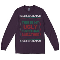 Plum this is my ugly christmas Long Sleeve Tee - MaliasSmallBusiness