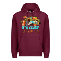 Burgundy 5th grade let's do this Premium Hoodie - JahusDesignShop