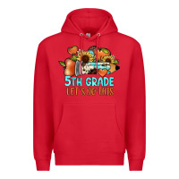 Red 5th grade let's do this Premium Hoodie - JahusDesignShop