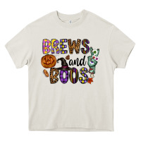 Cream Brews And Boos Heavy Core Tee - CowhideDigitalArt