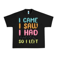 Black i came i saw i had anxiety so i left Urban Heavy Tee - MaliasSmallBusiness