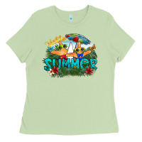 Matcha hello summer Ladies Tee - SublimationCraftShop