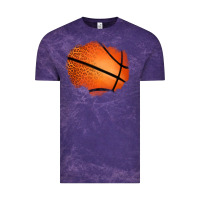 Cloud Purple leopard basketball patch Vintage Tee - Jasminsmagicworld
