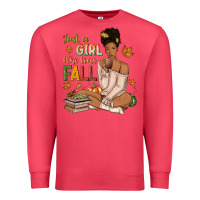 Cardinal Just a girl who loves Fall afro woman Premium Sweatshirt - NancyCooperArtShop